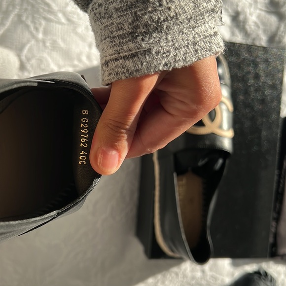 Classic Lambskin Black Chanel Espadrilles. Buttery smooth so comfy. Never worn - Picture 6 of 6